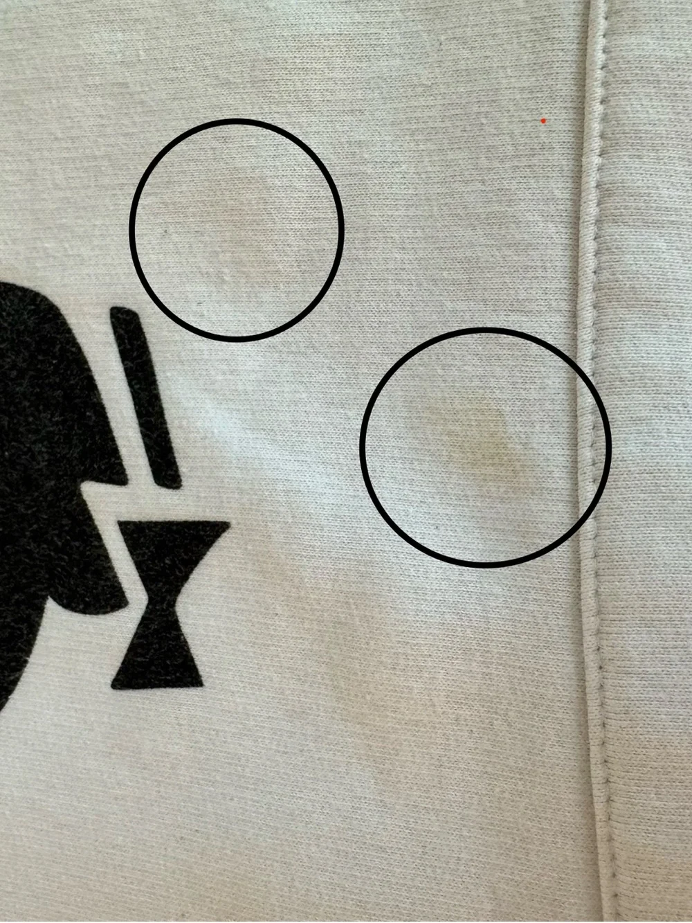 PLAYBOY Cream Hoodie with Black Graphic and Yellow Globe